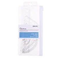 得力 Deli  72002 72002套尺 透明本色(包装数量 1套)