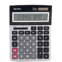 得力 Deli  1672A 1672A桌面计算器 银色(包装数量 1个)