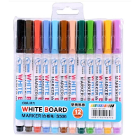 得力 Deli S506 S506白板笔 混 12支/袋(包装数量 1袋)