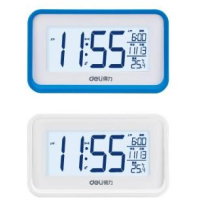 得力 Deli  8801 蓝 8801多功能电子钟 蓝15*5*9cm(包装数量 1个)