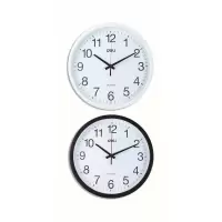 得力 Deli  9006 黑 挂钟(盘径370mm,黑色)(包装数量 1个)