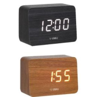 得力 Deli  8814 棕 8814多功能电子钟 棕色100*42*70mm(包装数量 1个)