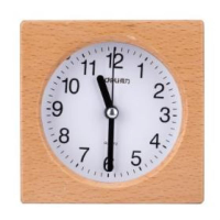 得力 Deli  8816 8816闹钟 木纹 4寸(包装数量 1个)