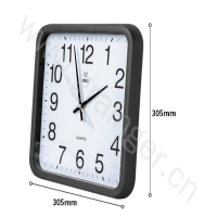 得力 Deli  8832 8832挂钟 黑色(包装数量 1个)