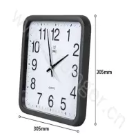 得力 Deli  8832 8832挂钟 黑色(包装数量 1个)