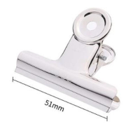 得力 Deli  9523 9523-3﹟圆形铁票夹51mm袋装 6只/包(包装数量 1包)