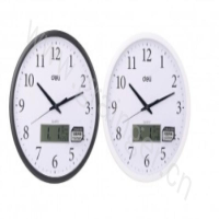 得力 Deli  8951 深灰 8951挂钟 深灰40.5cm万年历功能 16寸(包装数量 1个)