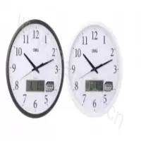 得力 Deli  8951 深灰 8951挂钟 深灰40.5cm万年历功能 16寸(包装数量 1个)