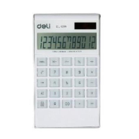 得力 Deli  1256 1256桌面计算器 白(包装数量 1个)