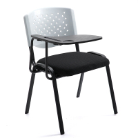 洛克菲勒培训椅带写字板会议椅办公椅子便利