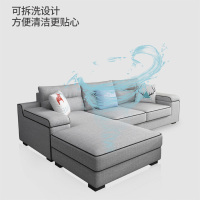 随馨梦企业定制布艺沙发可拆洗布沙发套装家具 三人位