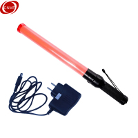 谋福交通安全指挥棒 道路警示指挥用应急荧光闪光灯消防棒 (长款显眼红指挥棒 充电款)