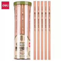 得力(deli)S940-HB铅笔笔类 木世界系列HB六角笔杆书写绘画素描铅笔 30支/桶 2筒装