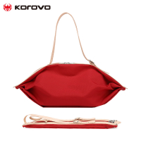 壳罗沃（KOROVO）2018新款时尚潮流皮手提包简约折叠斜挎包女单肩包颜色随机