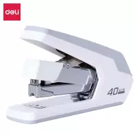 得力(deli)0371 订书机省力订书机学生用订书机大号重型加厚钉20页25页中号标准型多功能迷你小号订书器 白色