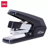 得力(deli)0371 订书机省力订书机学生用订书机大号重型加厚钉20页25页中号标准型多功能迷你小号订书器 黑色