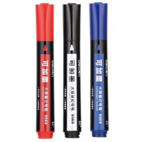 得力 Deli S569 红 S569可加墨大容量记号笔 红(包装数量 1个)