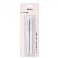 得力 Deli 36039 36039中性笔0.5mm 黑 2支/件(包装数量 1件)