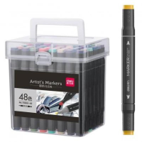 得力 Deli  70800-48 70800-48马克笔 混(包装数量 1桶)