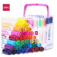 得力 Deli  70699 粉 70699_36色印章水彩笔 粉(包装数量 1桶)