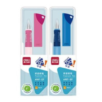 得力 Deli A907 可擦纯蓝/笔壳蓝 A907矫姿钢笔 可擦纯蓝/笔壳蓝 1支/盒(包装数量 1盒)