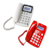 得力 Deli 787 电话机(红/白/黑色随机)(包装数量 1件)