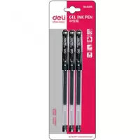 得力 Deli 6619 6619中性笔0.5mm 黑 3支/件(包装数量 1件)