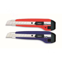 得力 Deli 2041(颜色随机) 美工刀(100mm,颜色随机,附带预备刀片及折刀器)(包装数量 1把)