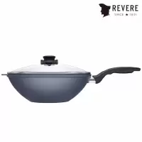 （康宁）蓝宝石带盖不粘锅 康宁锅具 中华炒锅 炒菜不粘锅 炒锅 火锅 30CM炒锅 （升级款）61130C
