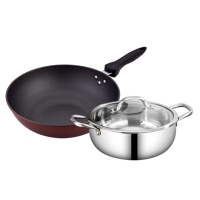 慕亿 WMM 优质不锈钢炒锅汤锅MSN-111传奇1号 传奇1号