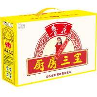 鲁花 调味品厨房三宝盒装 酱油醋料酒蚝油香油 单盒装