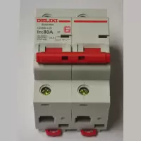 德力西电气 CDB6I1252C80 小型断路器 CDB6i-125 2P C型 80A (单位:个)