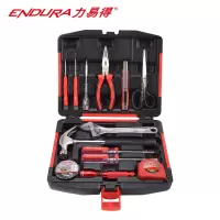 力易得(ENDURA) 13件套家用工具组套 维修组套 手动工具组套五金工具箱 货号E1107