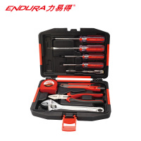力易得(ENDURA) 9件套家用工具组套 维修组套 手动工具组套五金工具箱 货号E1106
