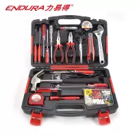 力易得(ENDURA) 20件套家用工具组套 维修组套 手动工具组套五金工具箱 货号E1105