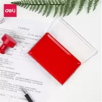 得力(Deli) 9864 快干印台 红色