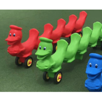 幼儿园儿童卡通动物彩色塑料滑板车 YC 室内外早教中心团队游戏协力车