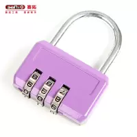 自营 新品 赛拓(SANTO) 0412 三码密码锁(颜色随机)锁 锁具 小锁 行李箱锁 门锁铜锁芯