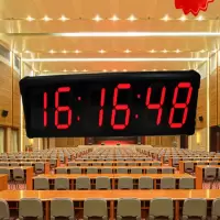 赣鑫8英寸大屏幕倒数计时器LED电子时钟室内抢答秒表会议场计时器