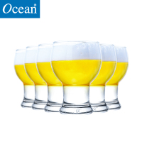 Ocean无铅玻璃进口无铅玻璃啤酒果汁牛奶杯耐热茶冷饮杯冰淇淋杯455ML6只