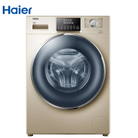 海尔/Haier 滚筒洗衣机 洗干一体机直驱变频烘干衣机空气洗10公斤家用全自动洗衣机 海尔G100928HB12G