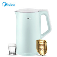 美的(Midea)电水壶SH17C102热水壶1.7L家用烧水壶防干烧电水壶自动断电大容量无缝开水壶304不锈钢开水壶