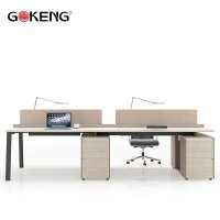 国景(GOKENG)屏风工位 四人位职员桌 胶板类2800*1225*1040