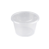 康吉一次性餐盒防雾透明带盖加厚打包盒1000ML圆碗400个/件