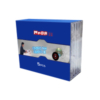 铭大金碟(MNDA) 空白刻录盘(光盘盒 加厚带托盘 70克 全透明 5片/包)