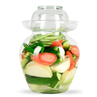 禧天龙 加厚玻璃咸菜罐子密封坛