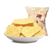 三只松鼠苦荞脆片玉米浓汤味烧烤味组合各5袋 60g*10袋 粗粮锅巴薯片膨化食品零食