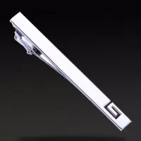 智企亿品 JH 领带夹子 职业简约领带夹 银色回形领带结 领带夹 单个装