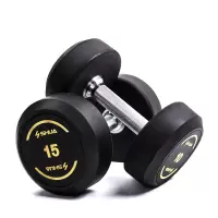 舒华 SH-R390 橡胶哑铃 安全耐摔包胶哑铃