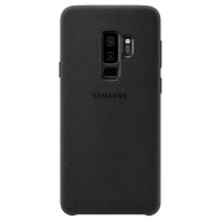 三星（SAMSUNG）G9650/S9+原装手机壳保护壳 S9Plus欧缔兰绒布手机套全包防摔防滑后壳保护套 黑色